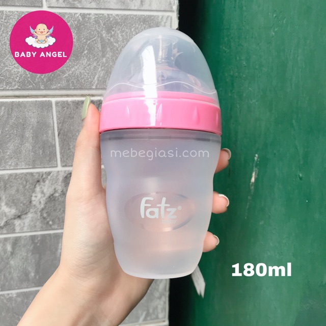 Bình sữa cổ rộng silicon siêu mềm Fatz Baby 180ml-240ml