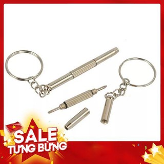 Tua vít mini 2 đầu kiêm móc chìa khóa đa năng