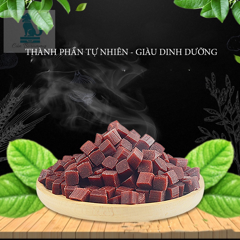 Thịt bò viên nguyên khối Maisti cho chó 500g - Thức ăn cho chó bổ sung canxi cao, mài răng hàm và làm sạch răng