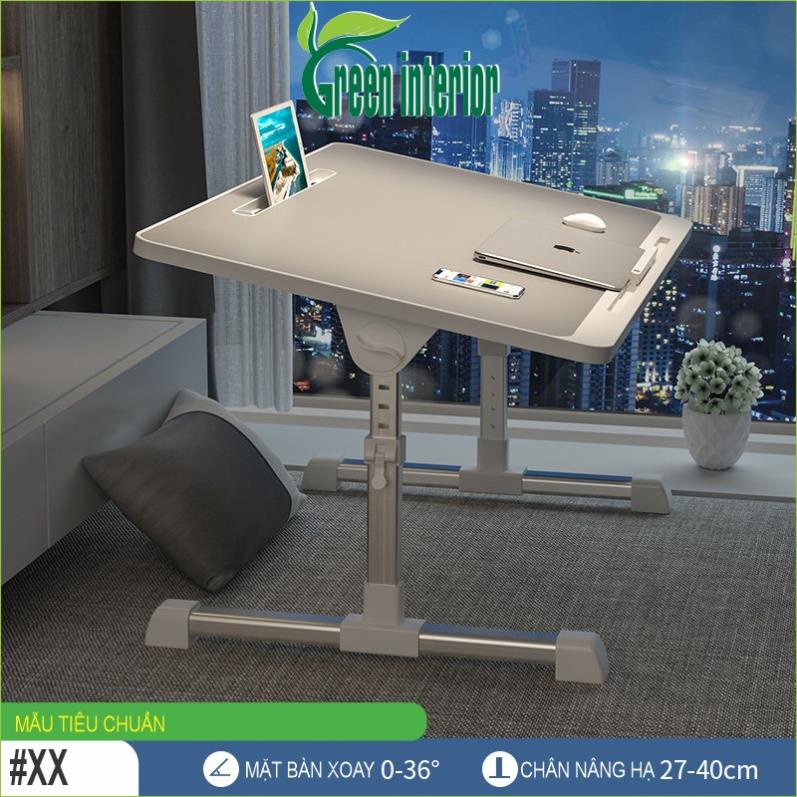 Bàn làm việc tại nhà, Bàn học sinh gấp gọn thông minh hiện đại Green Furni, Màu Xám XXKUS
