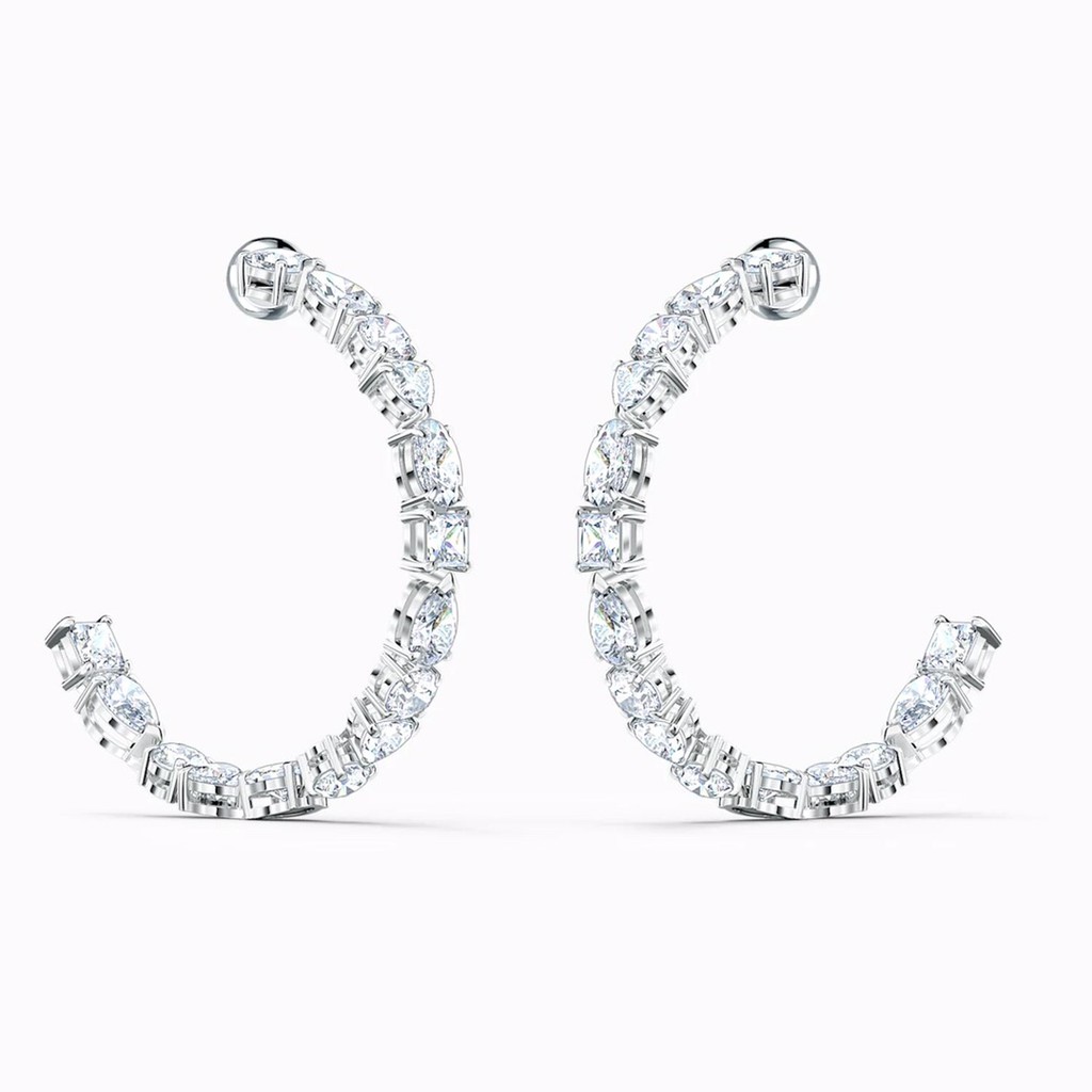 Bông Tai Đính Đá Swarovski Thiết Kế Sang Trọng Cho Nữ