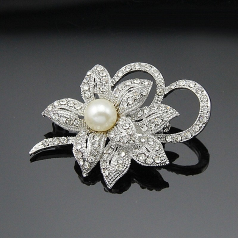 Trâm Cài Hoa Đá Quý Nhân Tạo Sang Trọng Cho Nữ