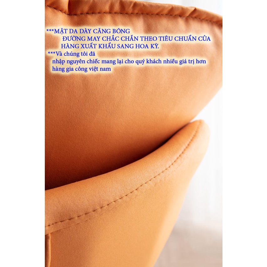 ghế bập bênh thư giãn, sang trọng ngả người lớn  Ban công  thư giãn ghế sofa lười phòng khách kèm đôn-  hàng nhập khẩu