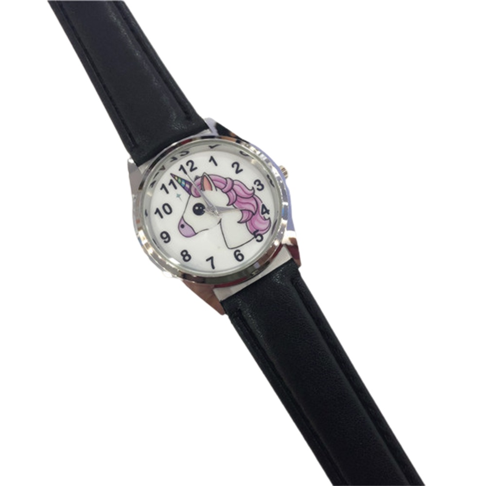 Đồng Hồ Dây Da Hình Hoạt Hình Anime Cho Bé