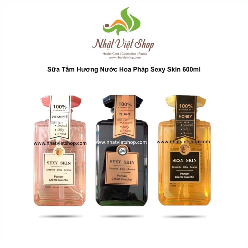 Sữa tắm hương nước hoa Pháp Sexy Skin 600ml