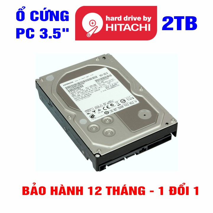 Ổ cứng HDD 3.5” Hitachi 2TB - Chính Hãng – Bảo hành 12 tháng 1 đổi 1 – Tháo máy đồng bộ mới 90% - HDD 2TB | WebRaoVat - webraovat.net.vn