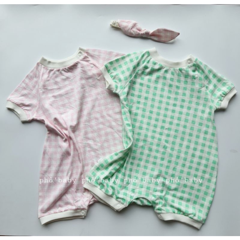 bộ liền thân kẻ bé trai. bé gái kèm băng đô