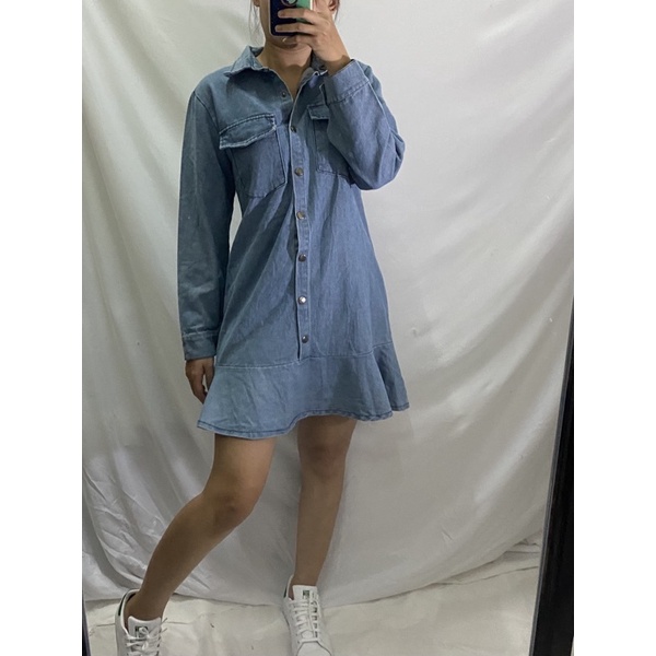 Đầm denim đuôi cá 2hand Nhật Hàn