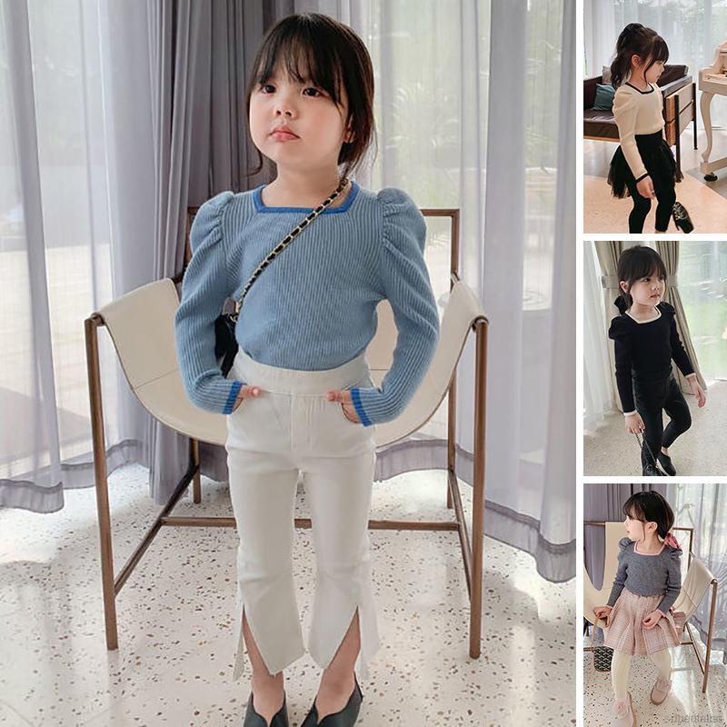 Áo Thun Tay Phồng Thời Trang Mùa Thu Cho Bé Gái