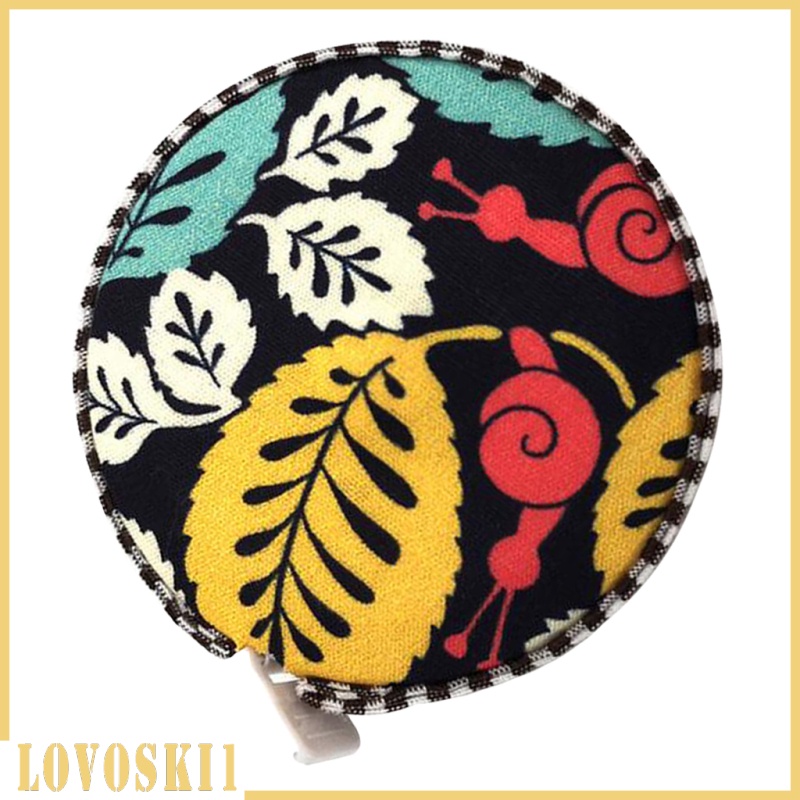 [LOVOSKI1]Measure Soft Measuring Tape with Cloth Case Sewing Tool Flower Pattern 150cm