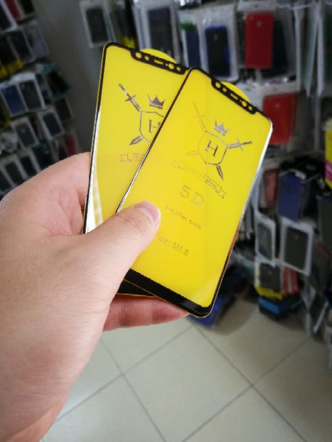 Cường lực 6D Xiaomi Mi 8 FREESHIP Từ 50k Full màn Full keo ôm viền 2.5D chất đẹp