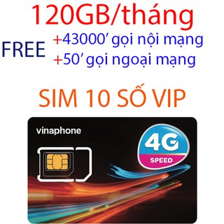 Sim 4g Vinaphone VD89 Sim 10 số dễ nhớ