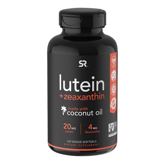 Viên bổ và bảo vệ mắt thuần chay Sports Research Lutein + Zeaxanthin 20mg 120 viên USA