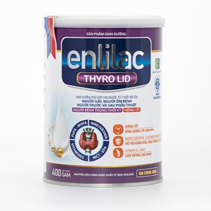 Sữa bột Enlilac Thyro LID cho người cường giáp - 2 Lon 400g - Dinh dưỡng cho bệnh nhân kiêng iod