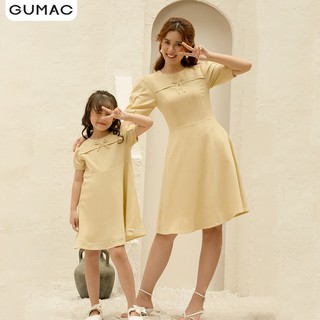 Đầm cổ tròn đính nơ DA1093 GUMAC