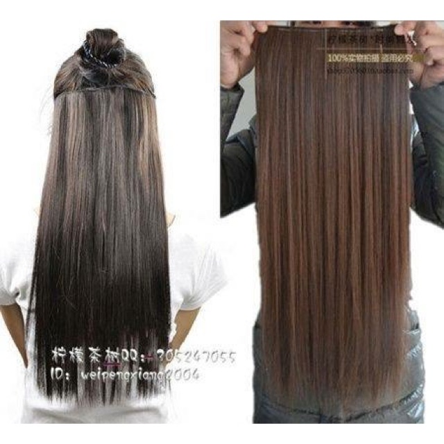 Tóc giả kẹp cao cấp