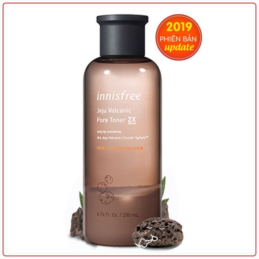 NƯỚC HOA HỒNG Từ Tro Núi Lửa – Innisfree Jeju Volcanic Pore Toner 2x 200ml[mẫu 2019]