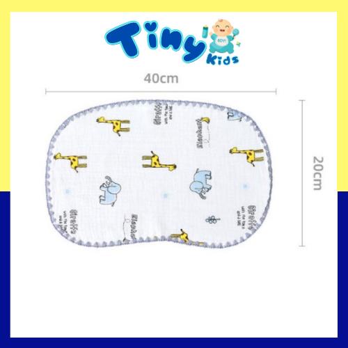 Gối Xô Sơ Sinh,Gối Xô Sợi Tre Mềm Mịn 10 Lớp Cao Cấp Thấm Hút Mồ Hôi Cho Bé Sơ Sinh - Tiny Kids