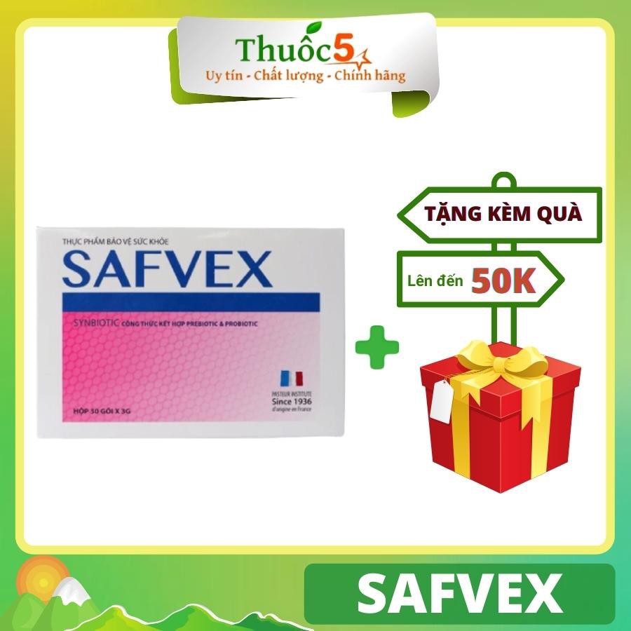Safvex – Men vi sinh hỗ trợ giảm táo bón, hộp 30 gói x 3g