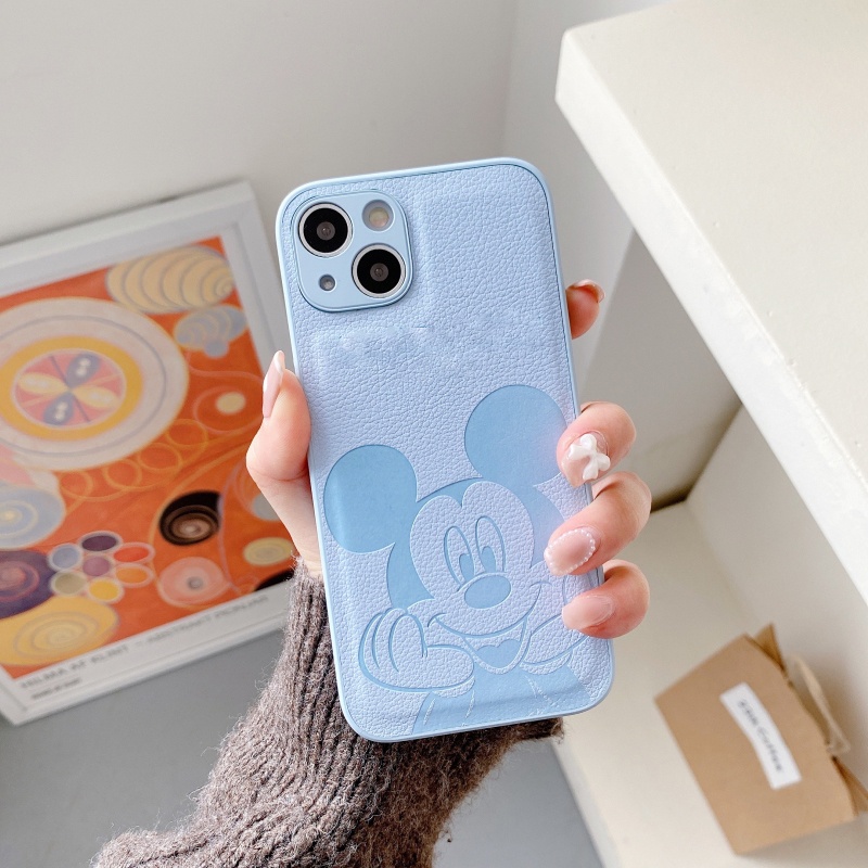 Ốp Điện Thoại Hình Chuột Dễ Thương Có Đệm Khí Chống Sốc Cho iPhone 14 13 12 11 Pro Max XS XR X 8 7 6 6S Plus + SE 2020
