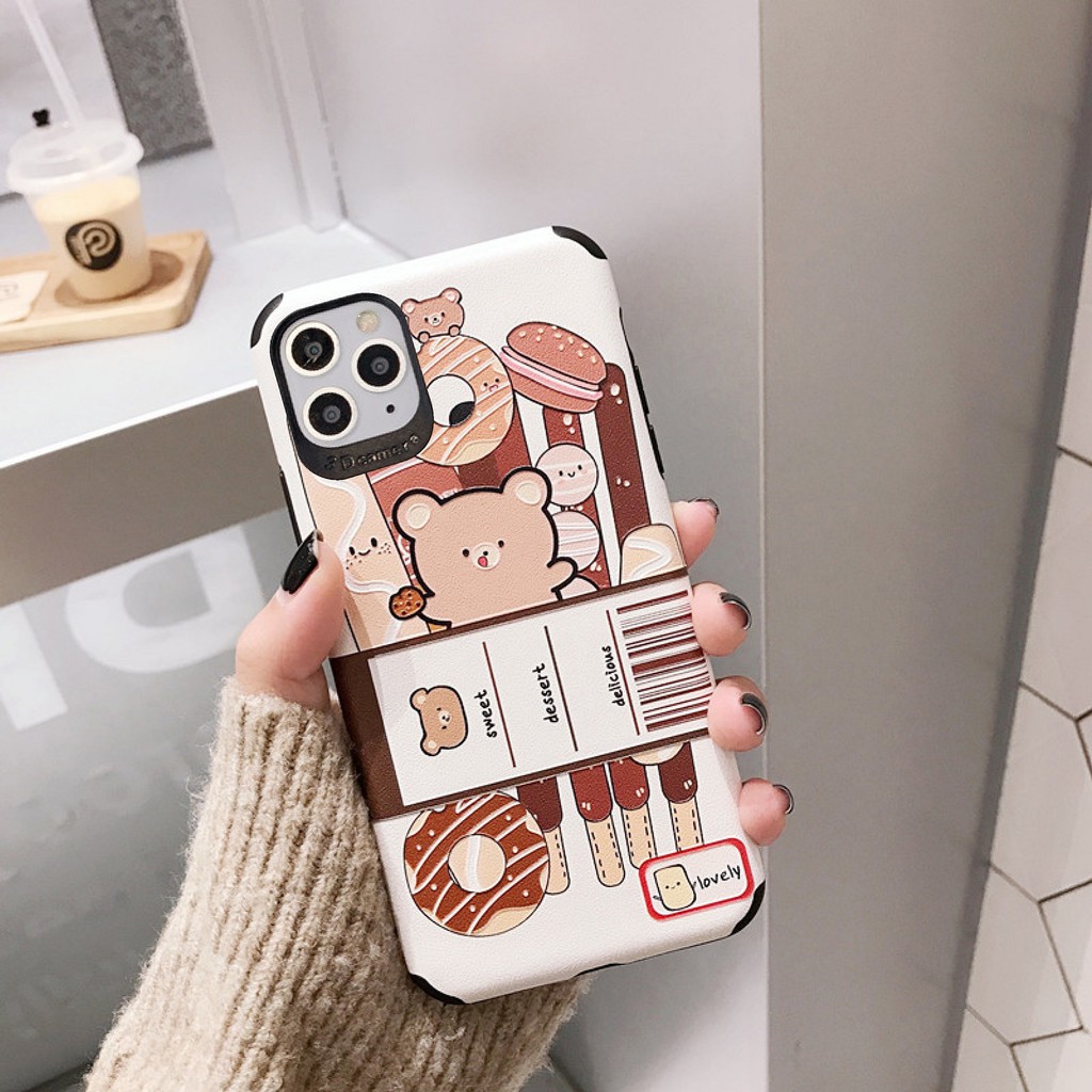 [ SAMSUNG ] Ốp Lưng Da IMD Candy Bear - | BigBuy360 - bigbuy360.vn