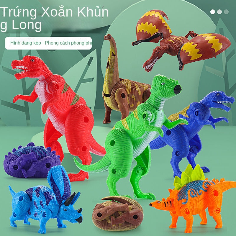 Khủng long Mô phỏng kỷ Jura Biến dạng Bộ đồ chơi Trứng Thế giới Pterodactyl hình Trẻ em Nam và Nữ Quà tặng cho bé