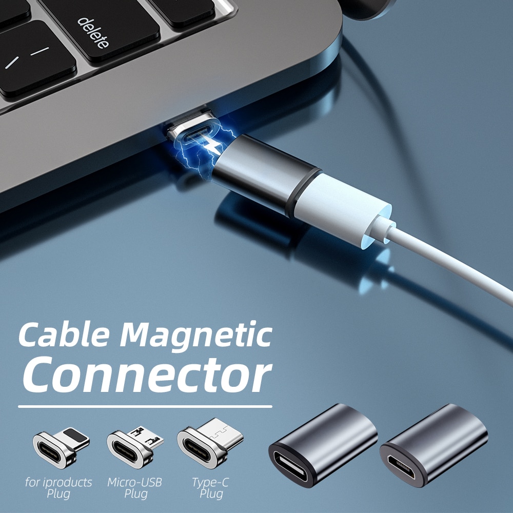 Đầu chuyển đổi sạc ANKNDO Type C / Micro USB có nam châm thích hợp cho điện thoại Samsung