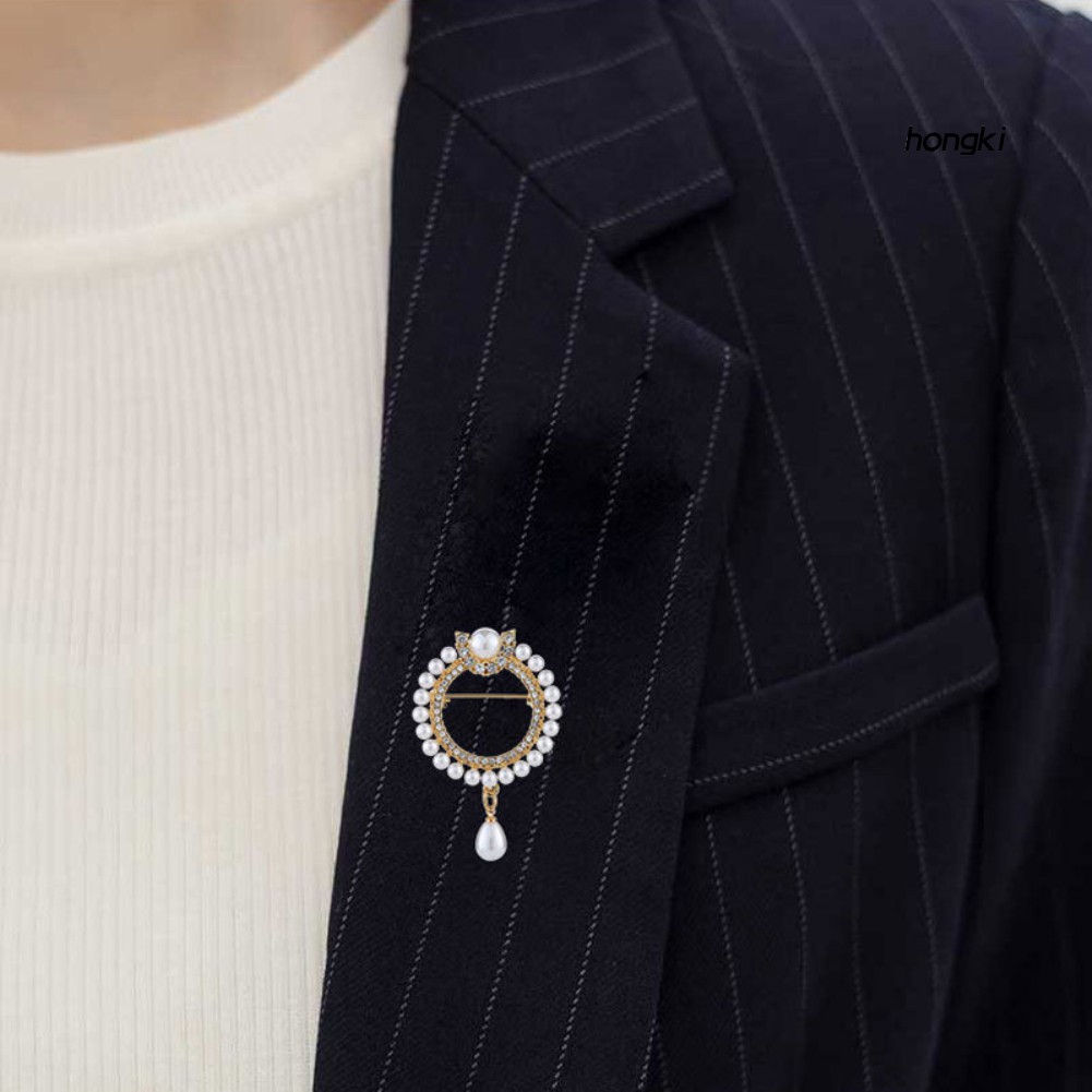 Trâm Cài Áo Đính Đá Nhân Tạo Và Ngọc Trai Mô Phỏng Thời Trang Cho Nữ