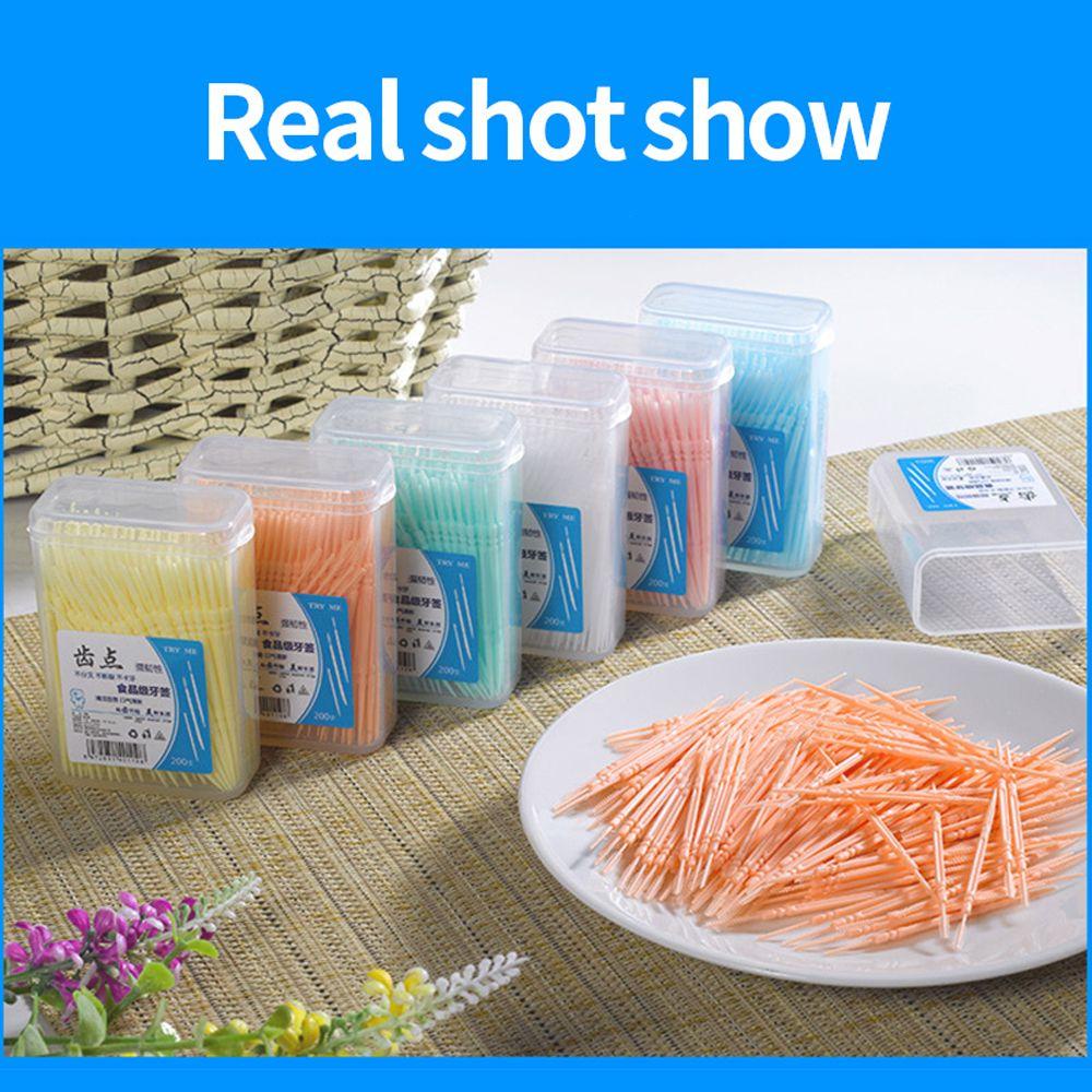 Hộp 200 Bàn Chải Đánh Răng Hai Đầu PP Mềm Mại