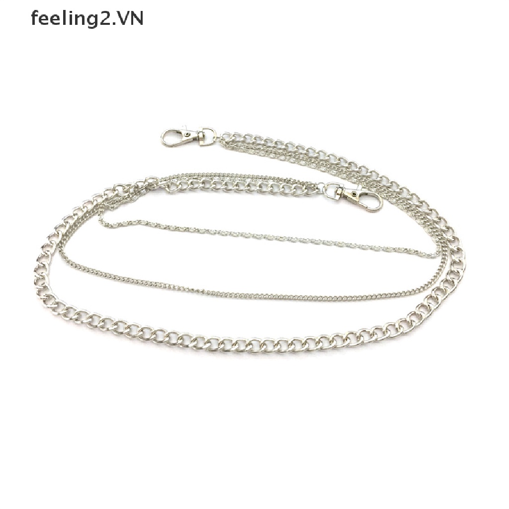 Thắt Lưng Dây Xích Kim Loại Phong Cách Hip Hop Cá Tính Cho Nữ