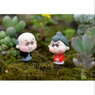 Cặp đôi ông bà tôi trang trí tiểu cảnh