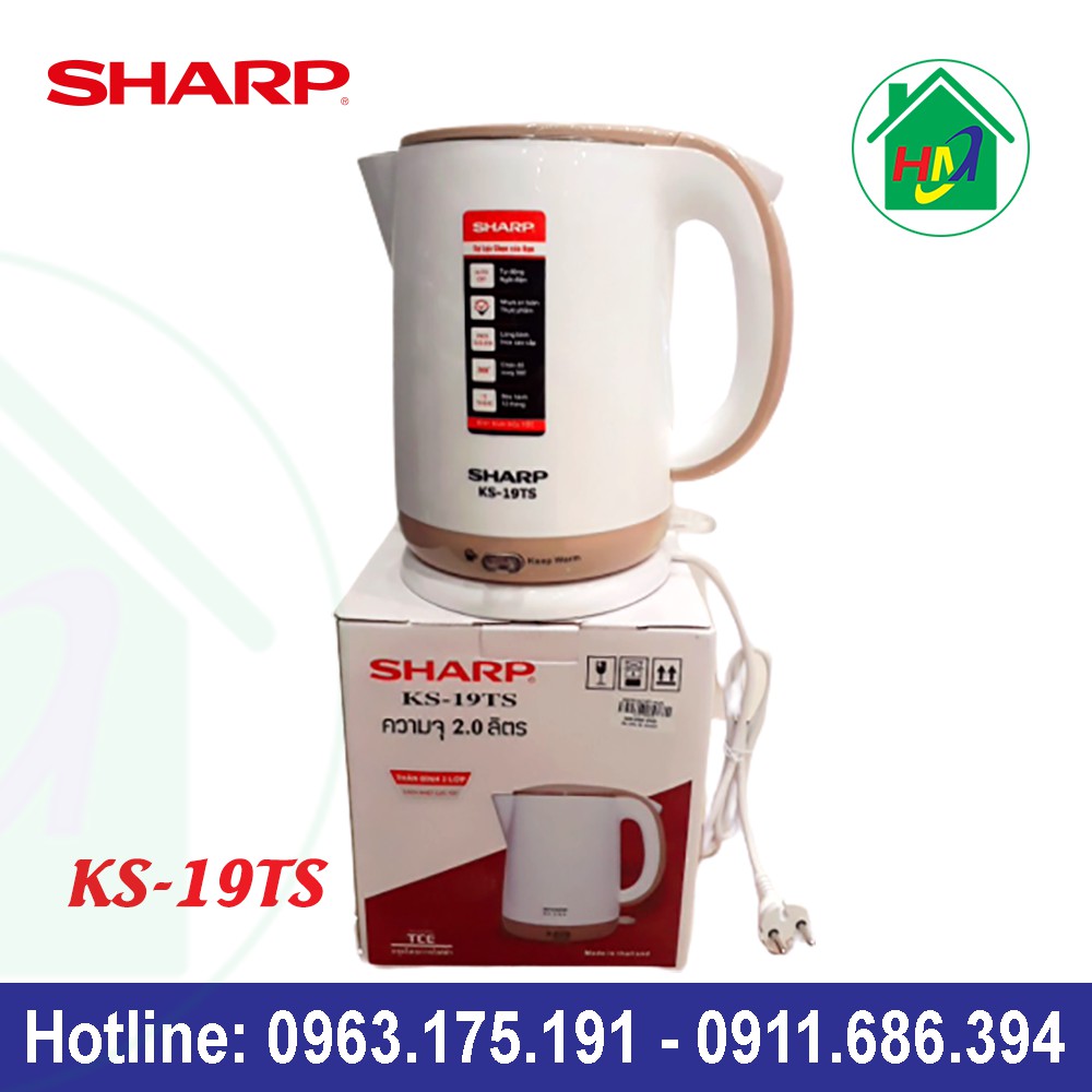 Ấm Siêu Tốc Sharp Thái Lan KS-19TS