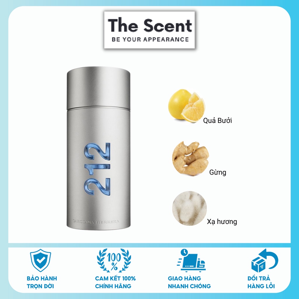Nước Hoa Nam Carolina Herrera 212 Men NYC EDT 100ml