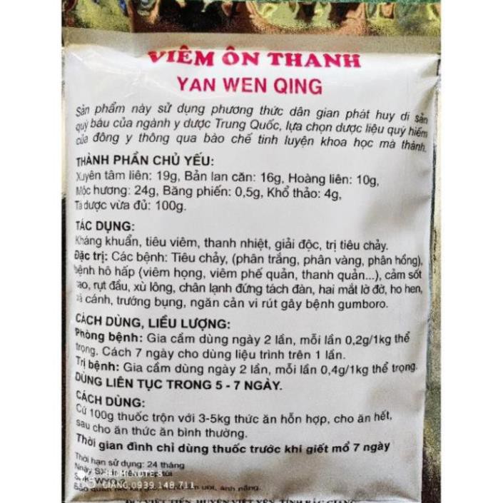 VIÊM ÔN THANH gói 100gr - dạng bột | BigBuy360 - bigbuy360.vn
