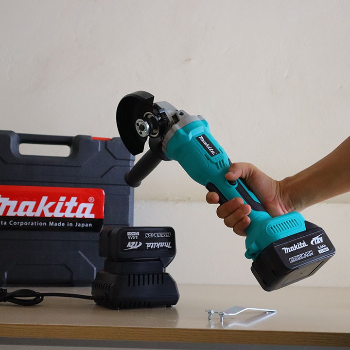 Máy Mài Pin Makita 72V - Cò Bấm - Động cơ BL Motor Không Than - 2 Pin 10 Cell, Máy cắt sắt, tường, gỗ - 100% Đồng
