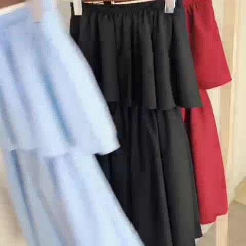 Jum ống phối bèo dễ thương may kèm quần bên trong | BigBuy360 - bigbuy360.vn