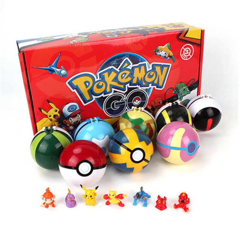 Bộ 8 Quả Cầu Pokemon Đáng Yêu cho bé pp Bởi DooDee Shop