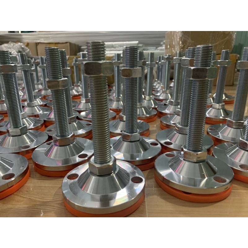 Chân tăng chỉnh đế cao su phi 100