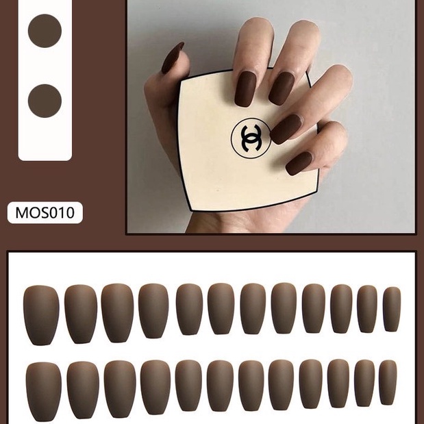 Móng tay giả D&P TRƠN nhiều màu NAIL BOX