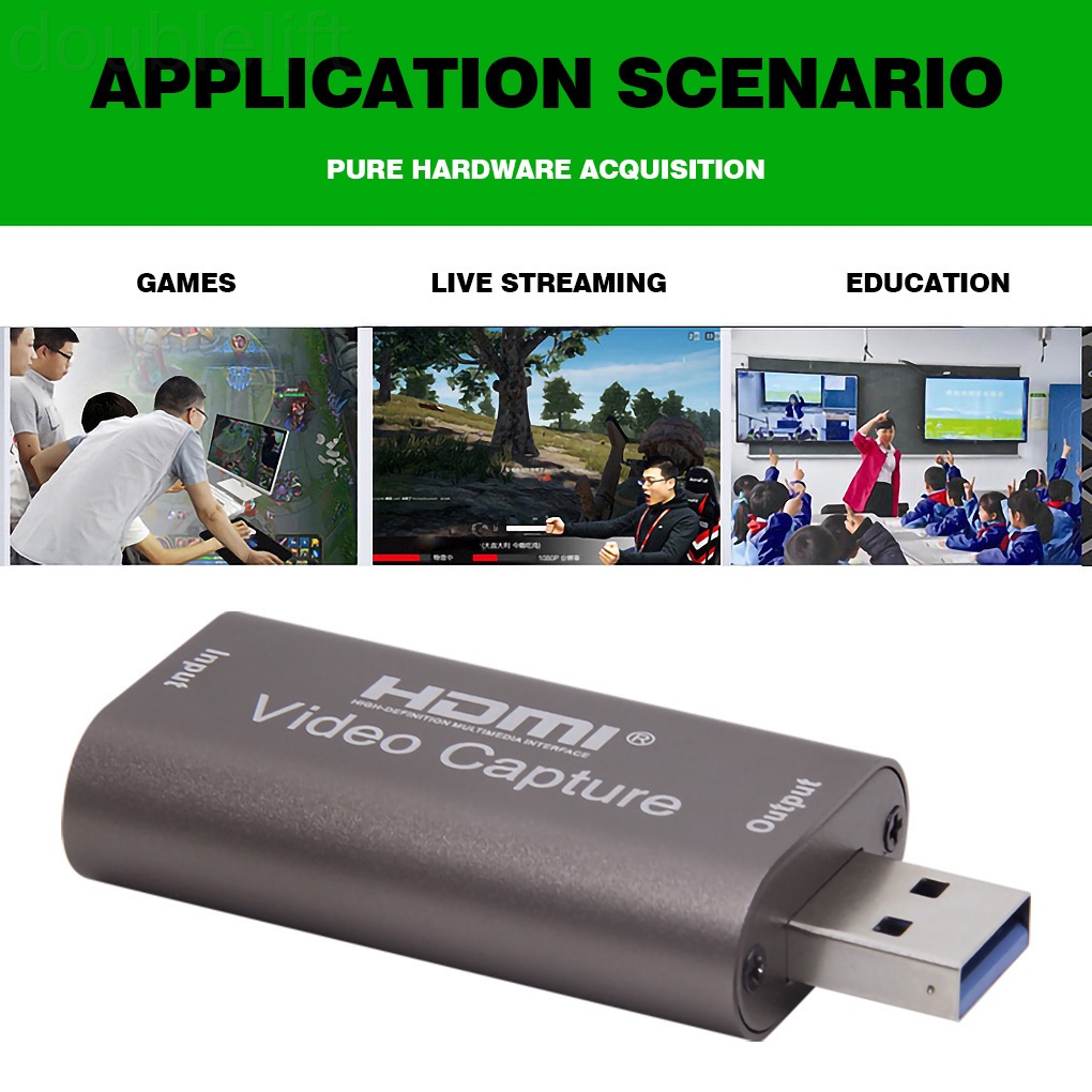 Graphics Capture Card USB 3.0 Game Video Capture Card 1080p 60fps HD Capturing Device for Live Streaming doublelift store