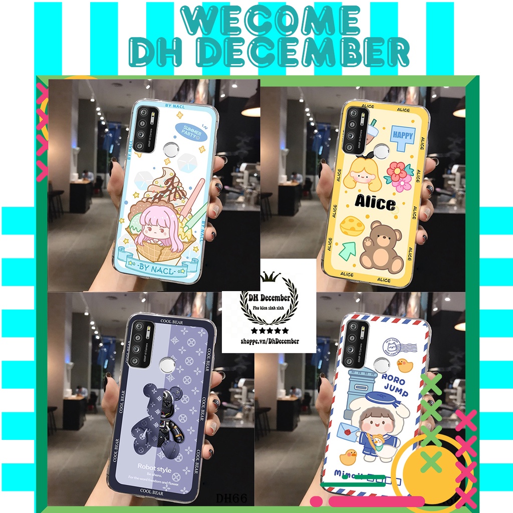 Ốp lưng dẻo Vsmart LIVE 4 in hình 3D GẤU cute be@r, soda, happy day cực hot ,thời thượng