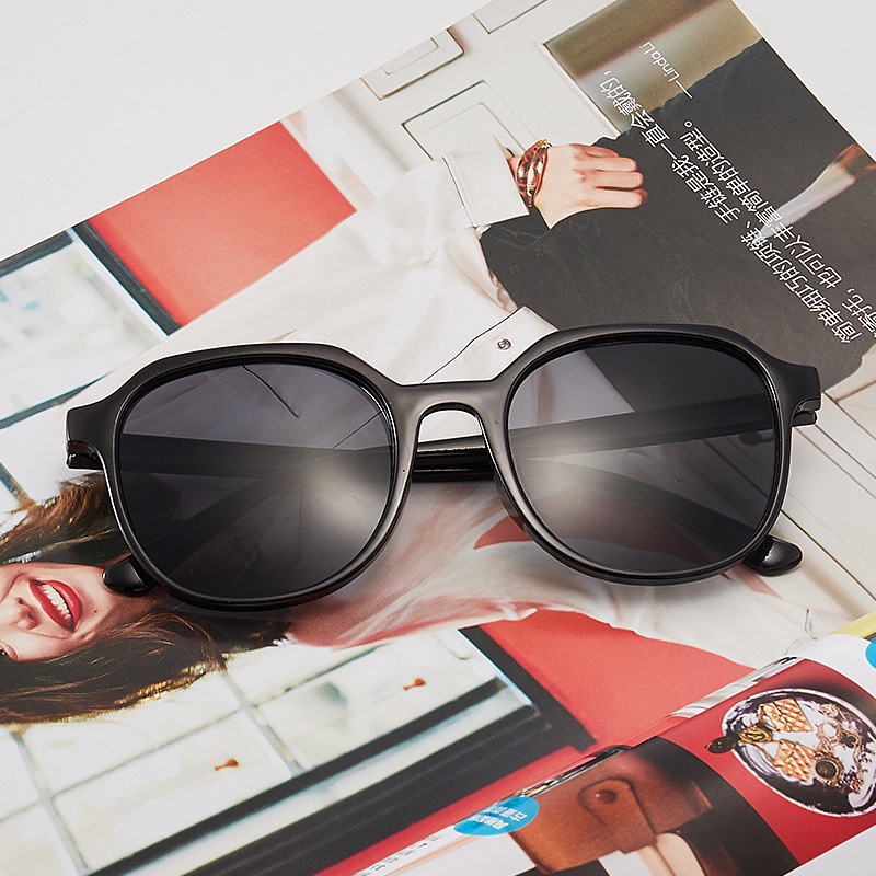 Kính mát lái xe UV gọng vuông màu đen thiết kế thương hiệu nổi tiếng phong cách retro vintage gợi cảm