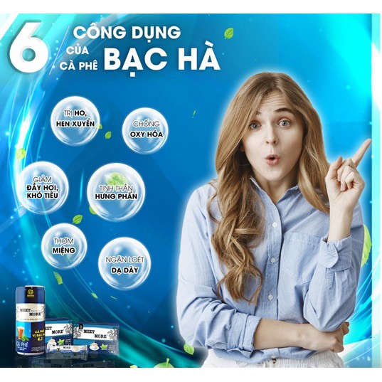 [Meet more] Cà phê vị bạc hà 4 in 1 lon 190ml | BigBuy360 - bigbuy360.vn