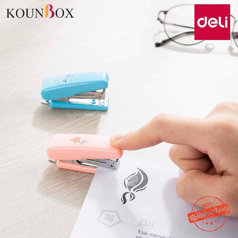 Dập Ghim Mini 😍FREESHIP😍 Bấm Kim Mini Deli 0222