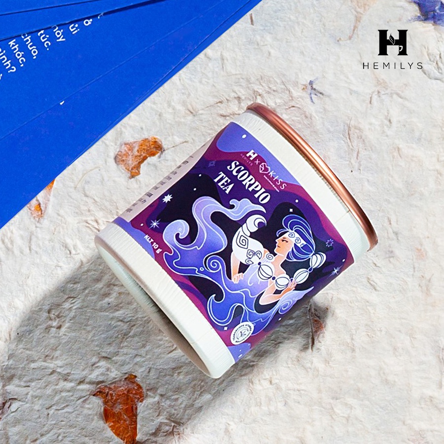 Trà Hoa Thảo Mộc Thư Giãn 12 Cung Hoàng Đạo Cao Cấp TEAROSCOPE Sang Trọng HEMILYS 10gr