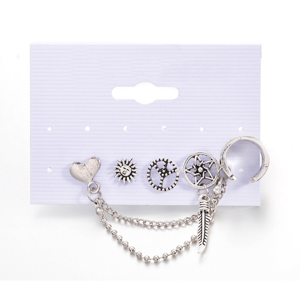 Set 4 bông tai nữ trang kiểu dáng độc đáo thời trang