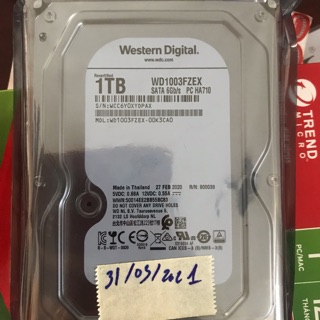Ổ cứng HDD WD 1Tb Black Mới Trả Bảo Hành tới 31-03-2021