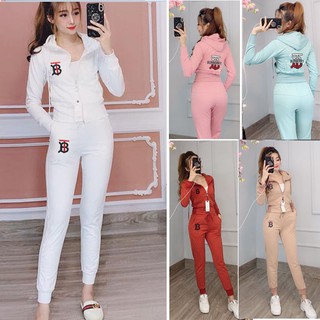 [CAO CẤP] Bộ đồ thể thao nữ hotgirl thêu BT siêu đẹp TT343 [HÀNG XUẤT  NHẬT-HÀN QUỐC]