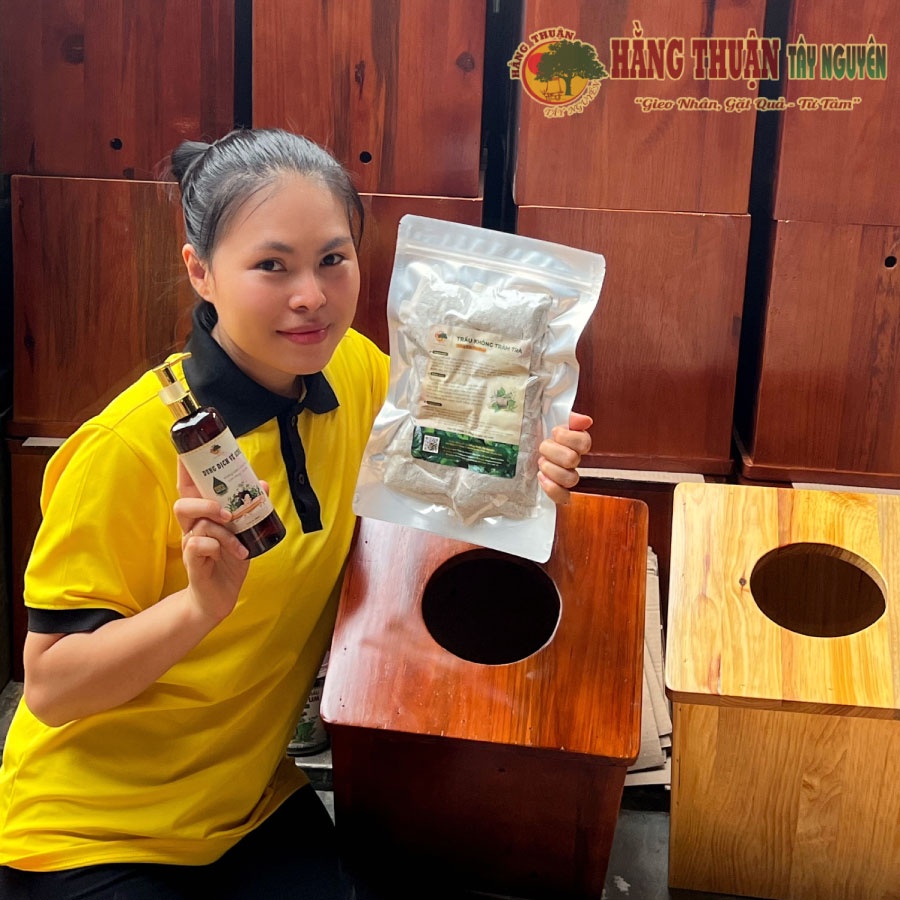 Combo Ghế Gỗ Thông Tự Nhiên Và Túi Xông Phụ Khoa Sét 12-24 Gói