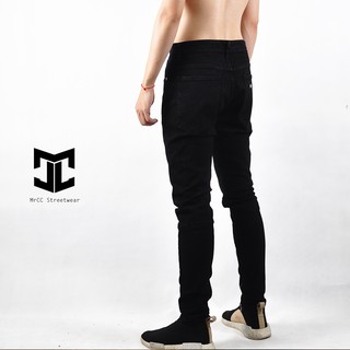 Quần Jeans Nam Đen Trơn MRCC